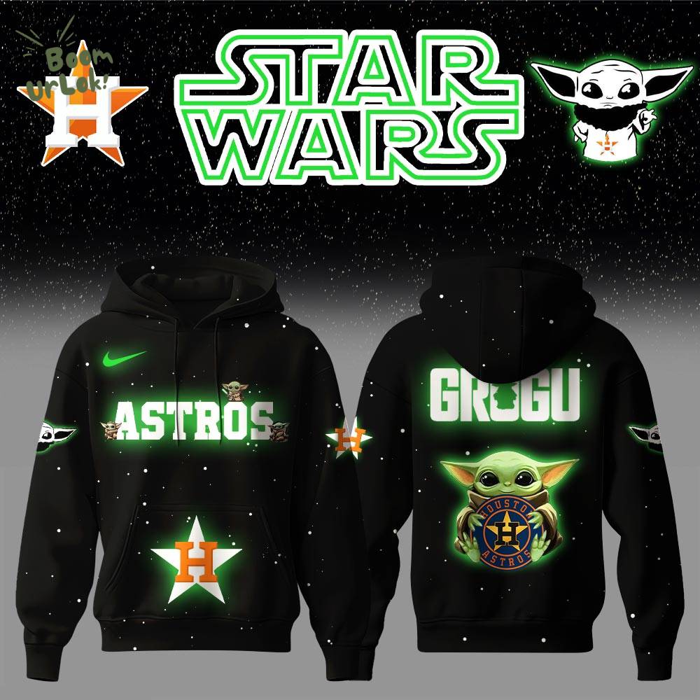Houston Astros x Stars Wars Baby Yoda Game Night Hoodie Editions Limited Houston Astros x Stars Wars Baby Yoda Game Night Hoodie Editions Limited