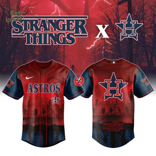 Houston Astros x Stranger Things Night Game Limited Edition Baseball Jersey 2025