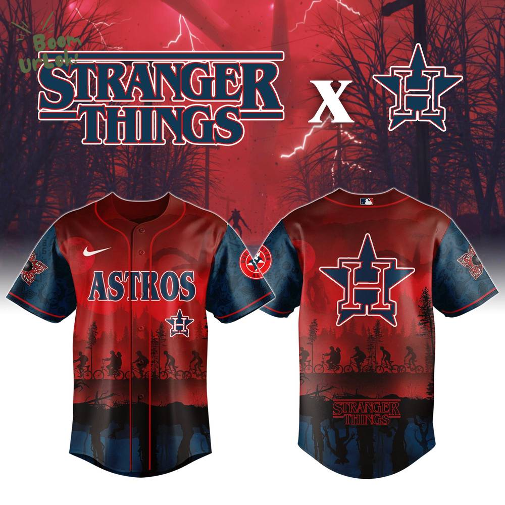 Houston Astros x Stranger Things Night Game Limited Edition Baseball Jersey 2025 Houston Astros x Stranger Things Night Game Limited Edition Baseball Jersey 2025