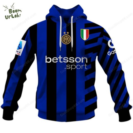 Inter Milan Home Jersey Style Hoodie