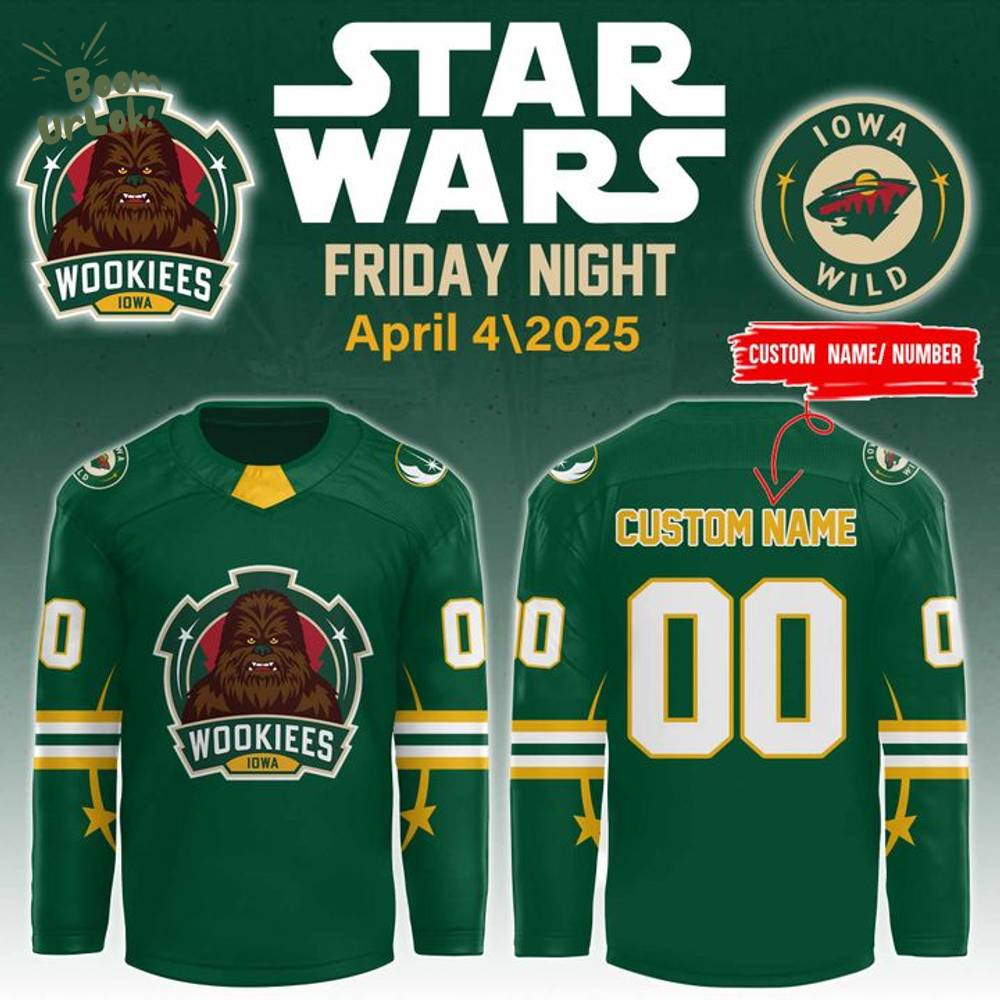 Iowa Wild Star Wars Hockey Jersey 2025 Iowa Wild Star Wars Hockey Jersey 2025