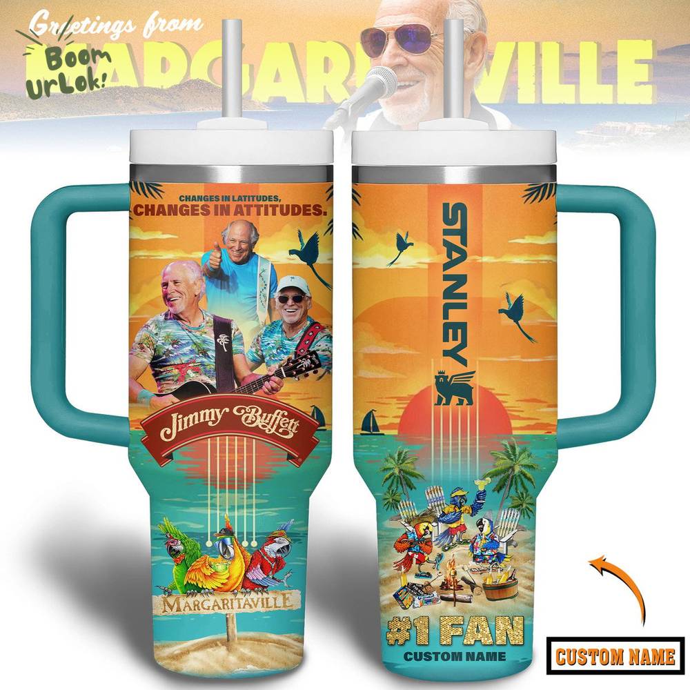 Jimmy Buffett 40oz Tumbler With Handle Jimmy Buffett 40oz Tumbler With Handle