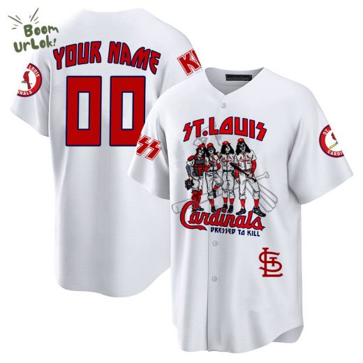 KISS x St. Louis Cardinals-3D Baseball Jersey