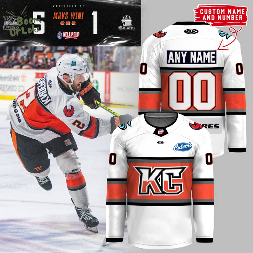 Kansas City Mavericks Hockey Jersey 2025 Kelly Cup Playoffs Kansas City Mavericks Hockey Jersey 2025 Kelly Cup Playoffs