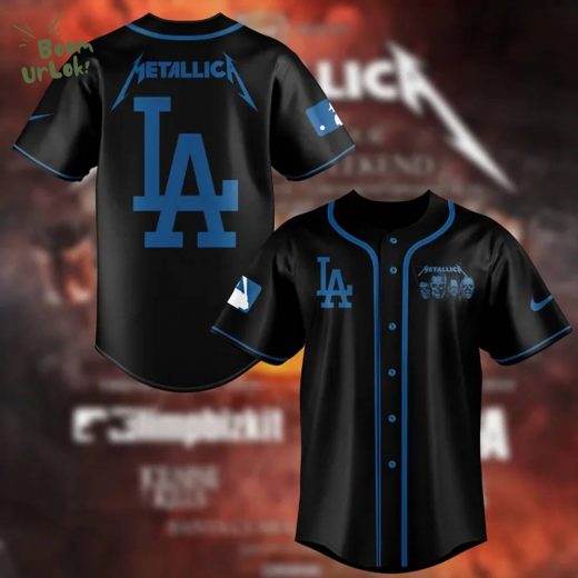 LA Dodgers x Metallica tour 2025 Jersey