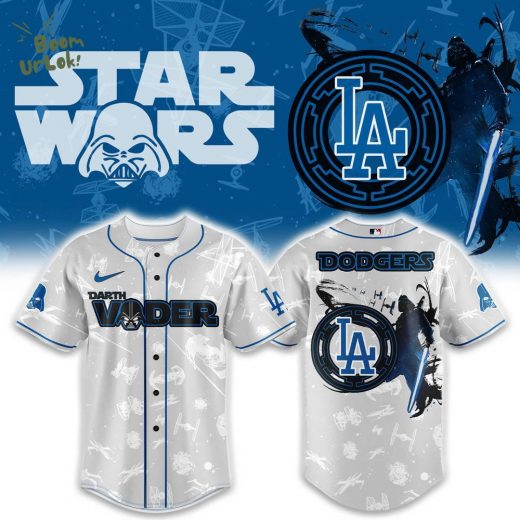 LA Dodgers x Star Wars Night 2025 Baseball Jersey New Version