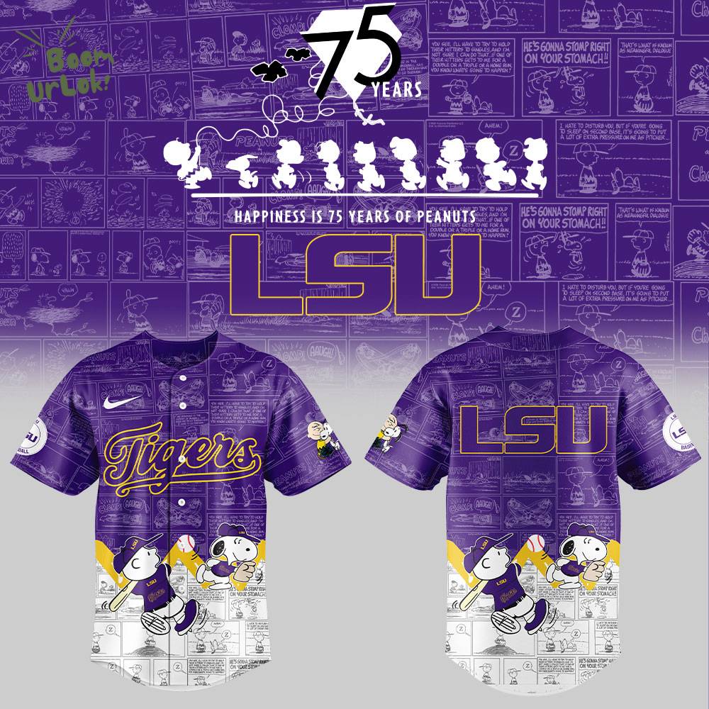 LSU Baseball Bluey and Bingo Jersey LSU Baseball Bluey and Bingo Jersey