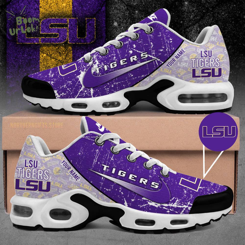 LSU Tiger Air Max Shoes Custom Name For Fans LSU Tiger Air Max Shoes Custom Name For Fans