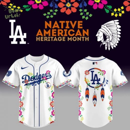 Limited Edition LA Dodgers x Native American Heritage Night 2025 Baseball Jersey