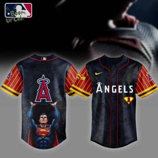Los Angeles Angels MLB x Superman Baseball Jersey Editions Limited 2025