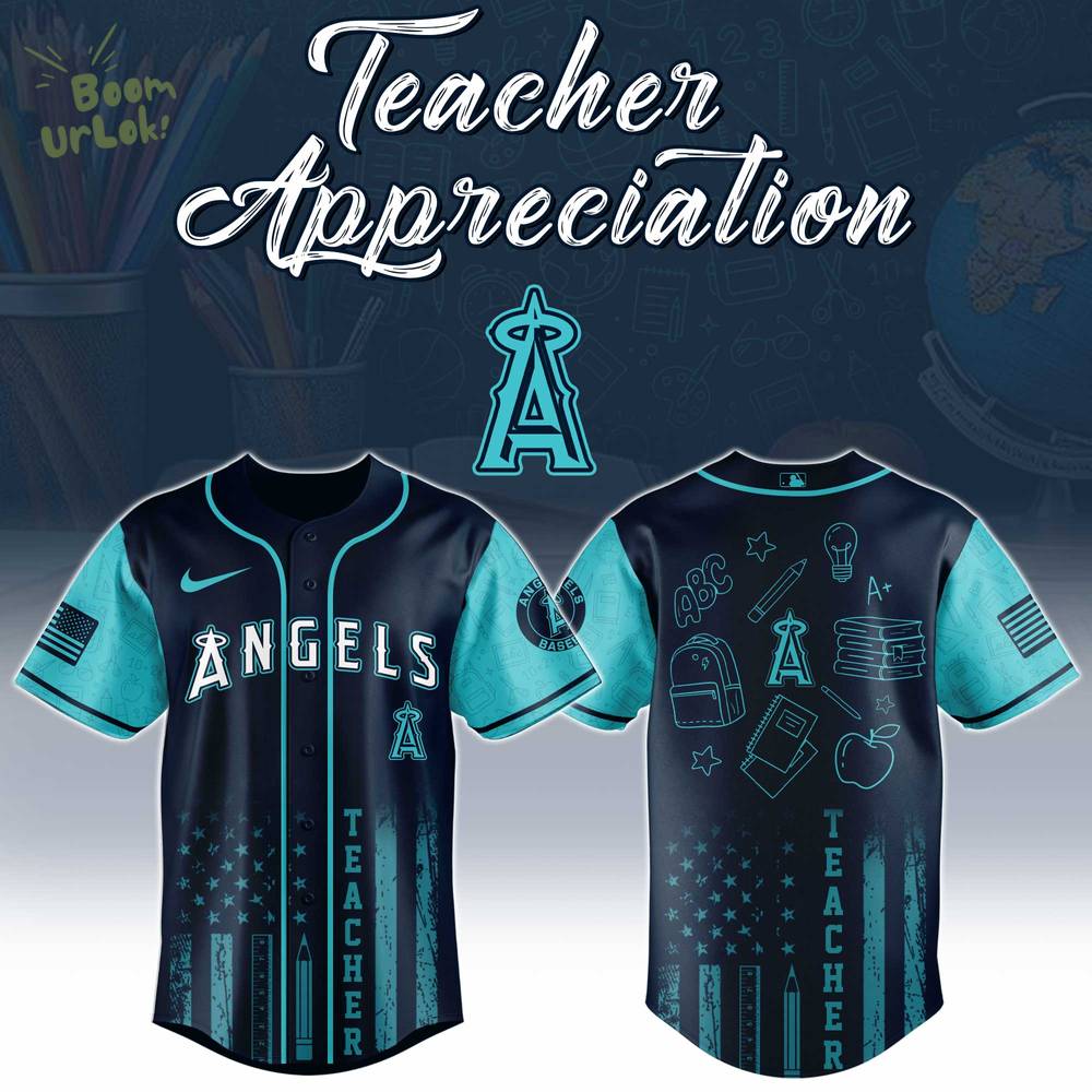 Los Angeles Angels MLB x Teacher Appreciation Day Jersey Editions Limited 2025 Los Angeles Angels MLB x Teacher Appreciation Day Jersey Editions Limited 2025