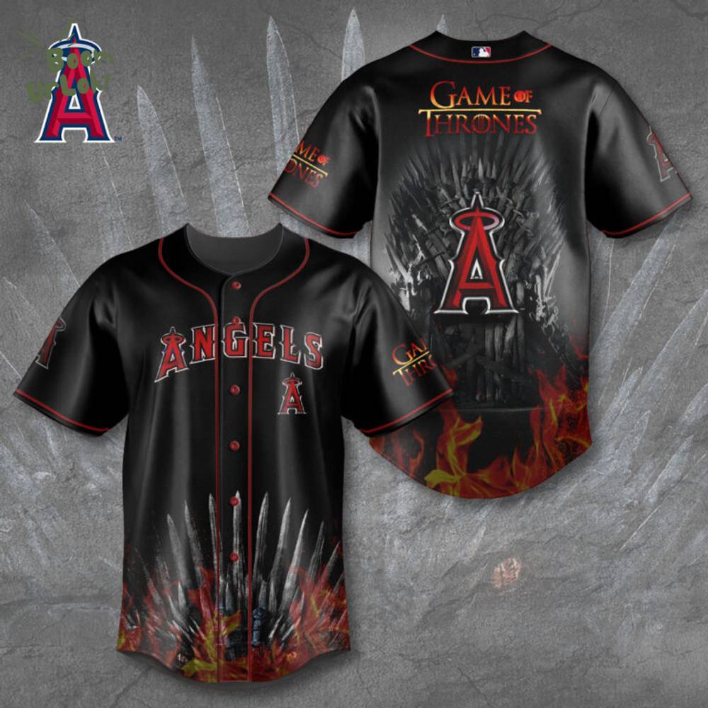 Los Angeles Angels x Game of Thrones Baseball Jersey Los Angeles Angels x Game of Thrones Baseball Jersey