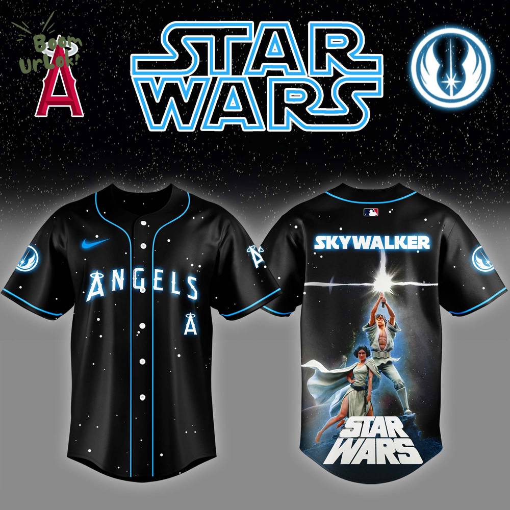 Los Angeles Angels x Stars Luke Skywalker Game Night Baseball Jersey Editions Limited Los Angeles Angels x Stars Luke Skywalker Game Night Baseball Jersey Editions Limited