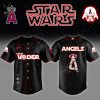 Los Angeles Angels x Stars Grogu Vader Night Baseball Jersey Editions Limited