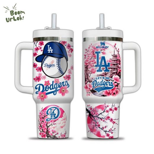 Los Angeles Dodgers “Let Go Dodgers” | Premium 40oz Tumbler With Handle