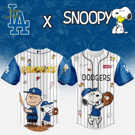 Los Angeles Dodgers MLB “75th Anniversary of Peanuts” Snoopy Special Edition Jersey 2025