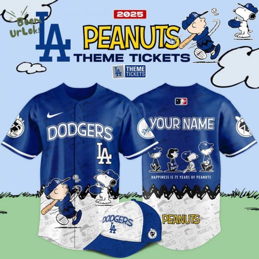 Los Angeles Dodgers x 75th Anniversary Of Peanuts Limited Edition Jersey 2025