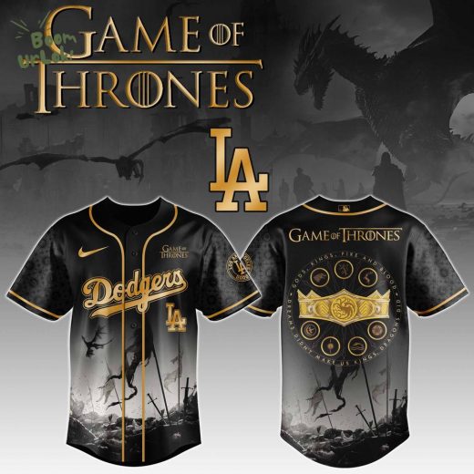 Los Angeles Dodgers x Game Of Thrones Night Game Exclusive Design Jersey