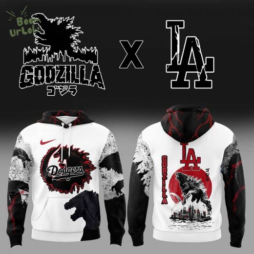 Los Angeles Dodgers x Godzilla  Hoodie