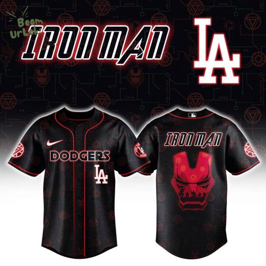 Los Angeles Dodgers x Iron Man Avengers Combo Baseball Jersey