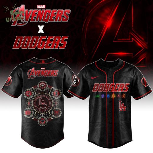 Los Angeles Dodgers x Marvel Avengers Night Baseball Jersey Editions Limited