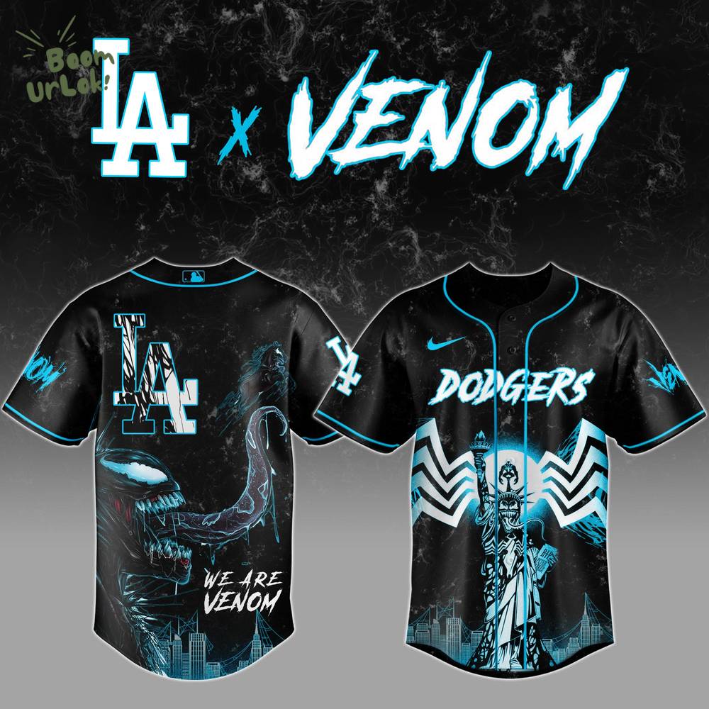 Los Angeles Dodgers x Marvel’s Venom Limited Edition Jersey Los Angeles Dodgers x Marvel’s Venom Limited Edition Jersey