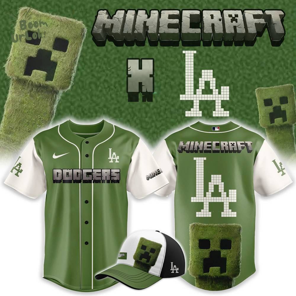 Los Angeles Dodgers x MineCraft 2025 Baseball Jersey Los Angeles Dodgers x MineCraft 2025 Baseball Jersey