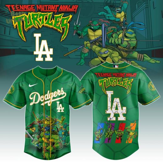 Los Angeles Dodgers x Ninja Turtles Night Game Limited Edition Baseball Jersey 2025