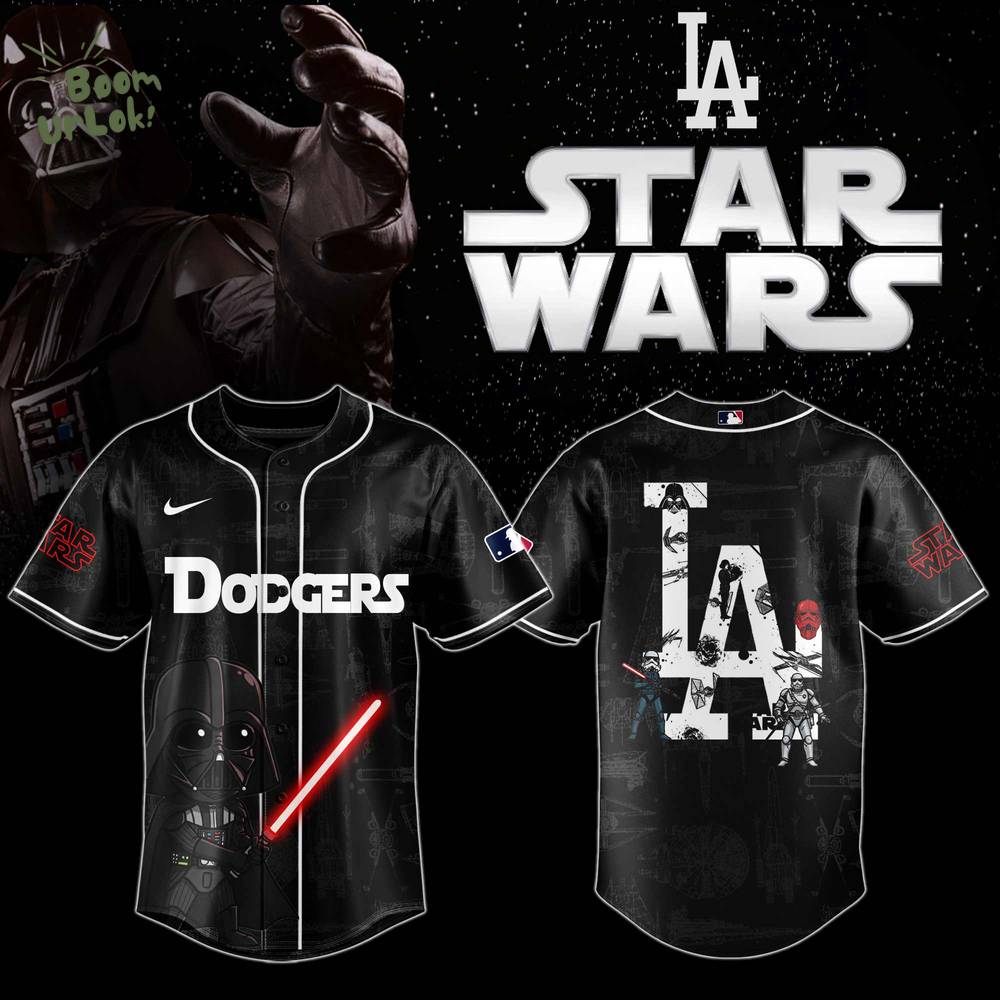 Los Angeles Dodgers x Star Wars Night Special Edition Baseball Jersey 2025 Los Angeles Dodgers x Star Wars Night Special Edition Baseball Jersey 2025