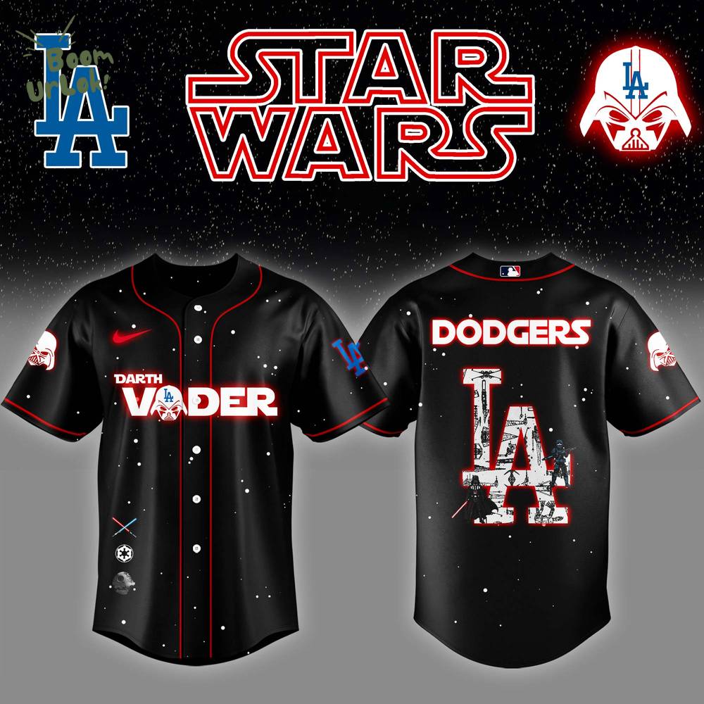 Los Angeles Dodgers x Stars Wars Darth Vader Night Baseball Jersey Editions Limited Los Angeles Dodgers x Stars Wars Darth Vader Night Baseball Jersey Editions Limited