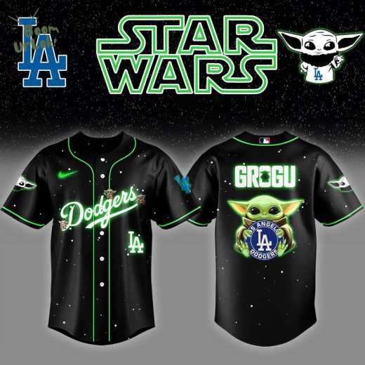 Los Angeles Dodgers x Stars Wars Grogu Night Baseball Jersey Editions Limited