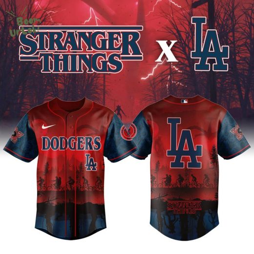 Los Angeles Dodgers x Stranger Things Night Game Limited Edition Baseball Jersey 2025