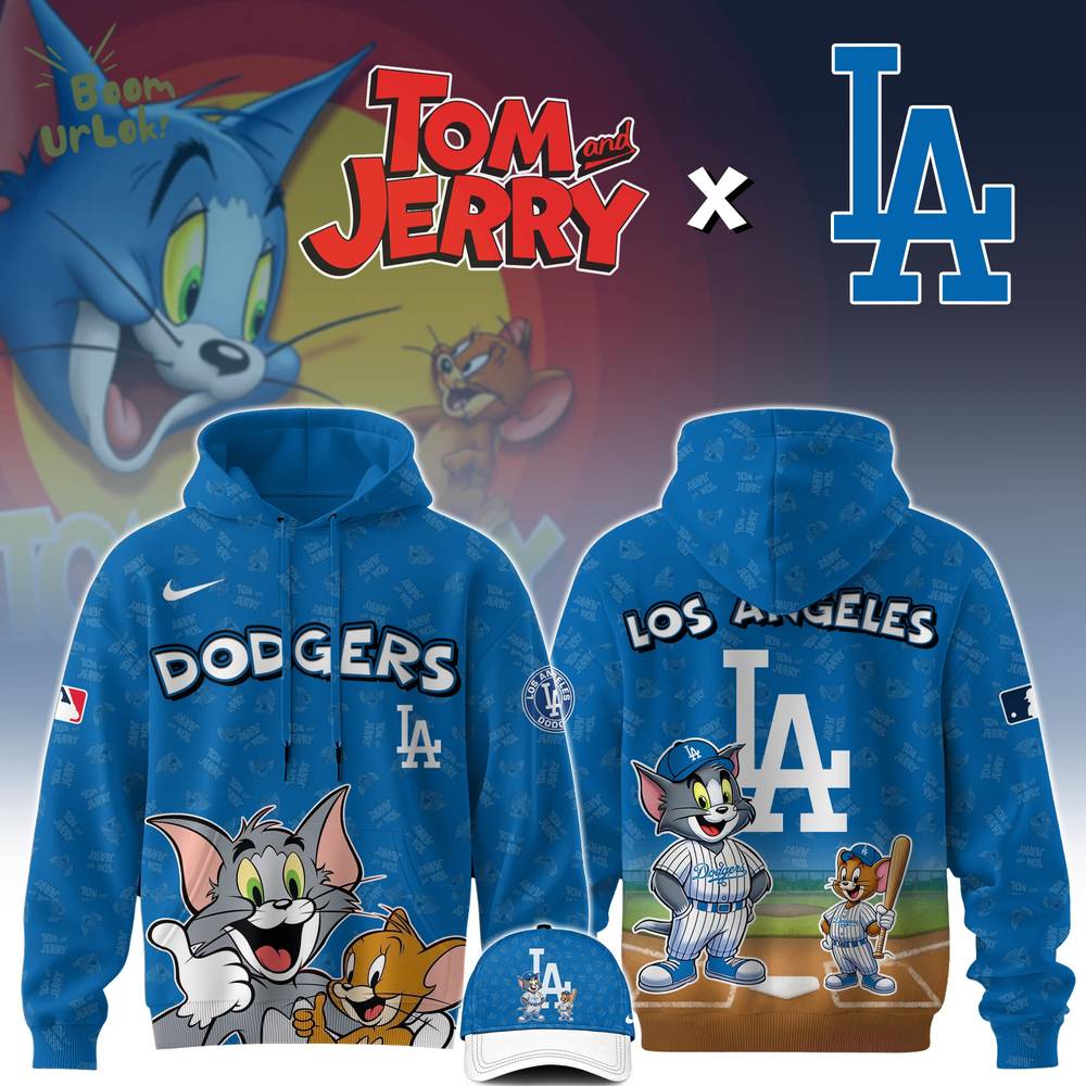 Los Angeles Dodgers x Tom And Jerry Special Edition Hoodie Los Angeles Dodgers x Tom And Jerry Special Edition Hoodie