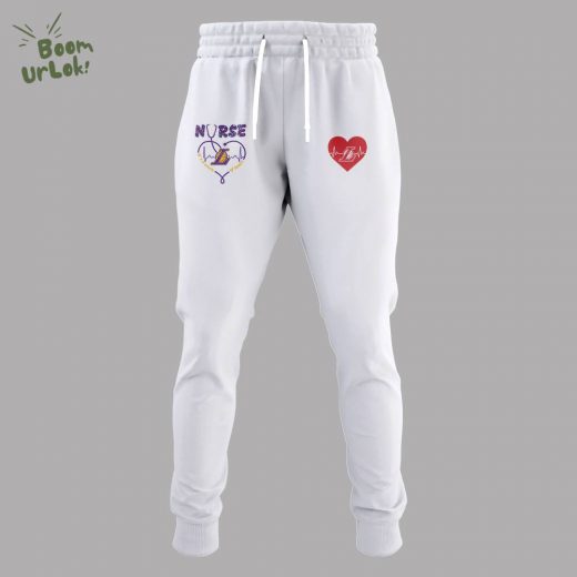 Los Angeles Lakers Nurse Night Appreciation White Hoodie
