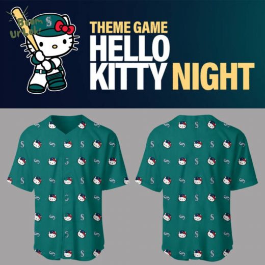 Mariners Baseball 2025 Limited “Mariners x Hello Kitty” Baseball Jersey