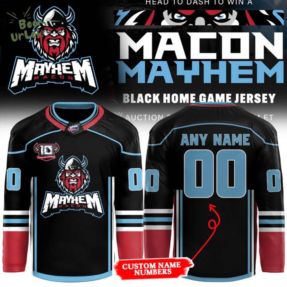 Mayhem x Black Home Hockey Jersey 2025 Limited Edition Mayhem x Black Home Hockey Jersey 2025 Limited Edition
