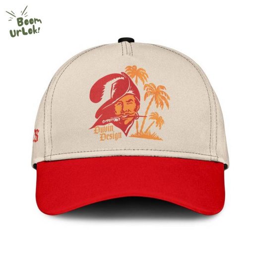 Men’s Duvin Designs Co. Cream Tampa Bay Buccaneers Cabana Button-Up Shirt