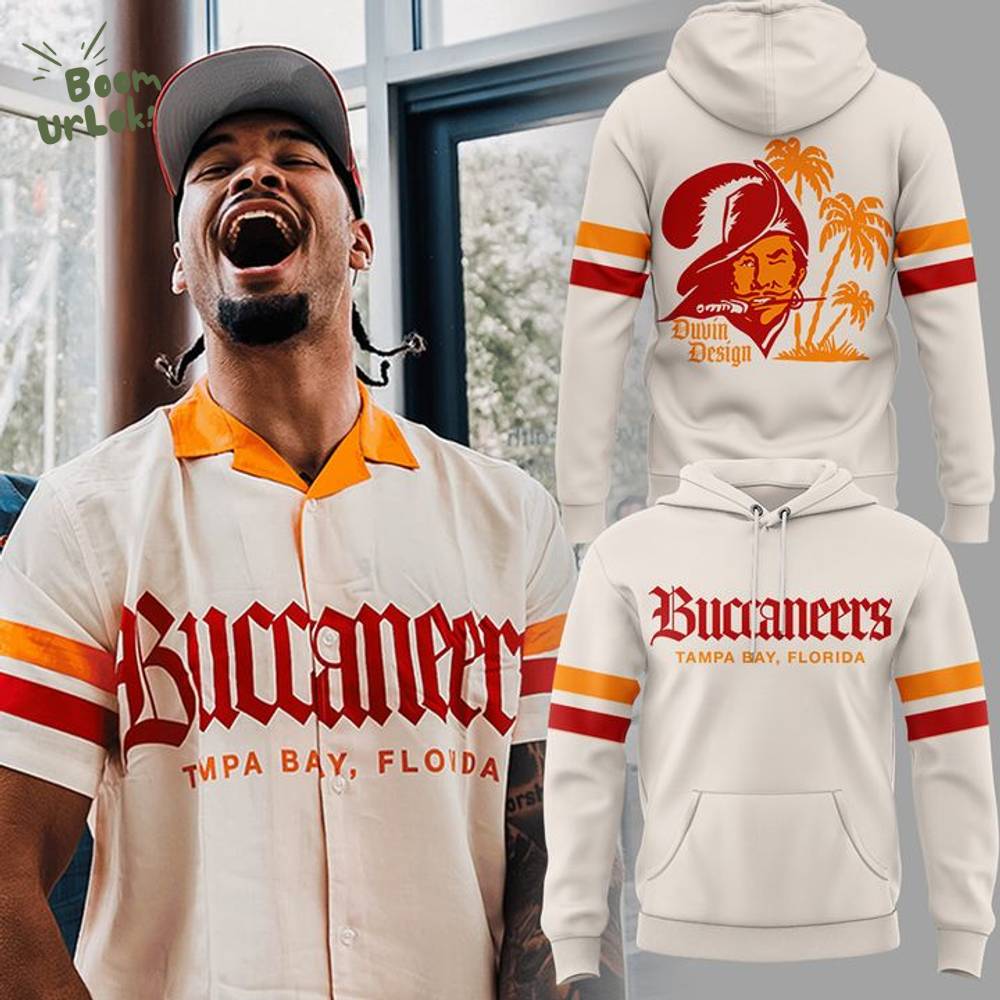 Men's Duvin Designs Co. Cream Tampa Bay Buccaneers Hoodie Men's Duvin Designs Co. Cream Tampa Bay Buccaneers Hoodie