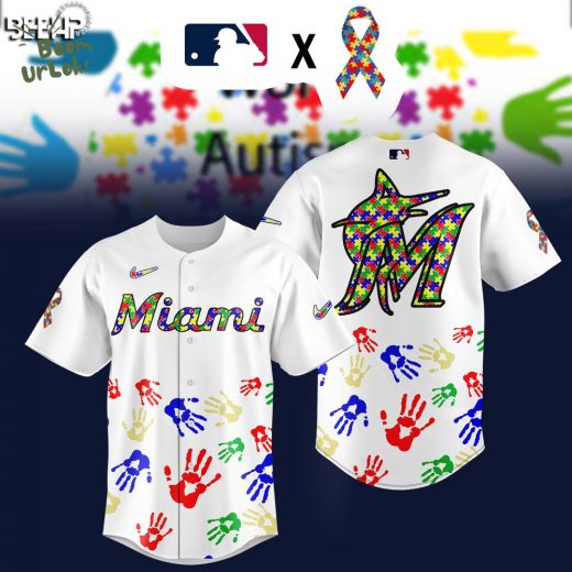 Miami Marlins MLB Autism Awareness Special Edition 2025 baseball Jersey