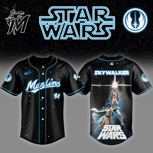 Miami Marlins x Stars Wars Luke Skywalker Game Night Baseball Jersey Editions Limited