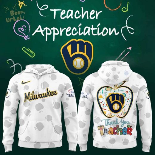 Milwaukee Brewers Happy Teacher Day Hoodie