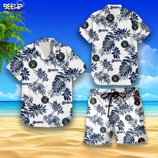 Milwaukee Brewers Hawaiian Shirt & Shorts Set