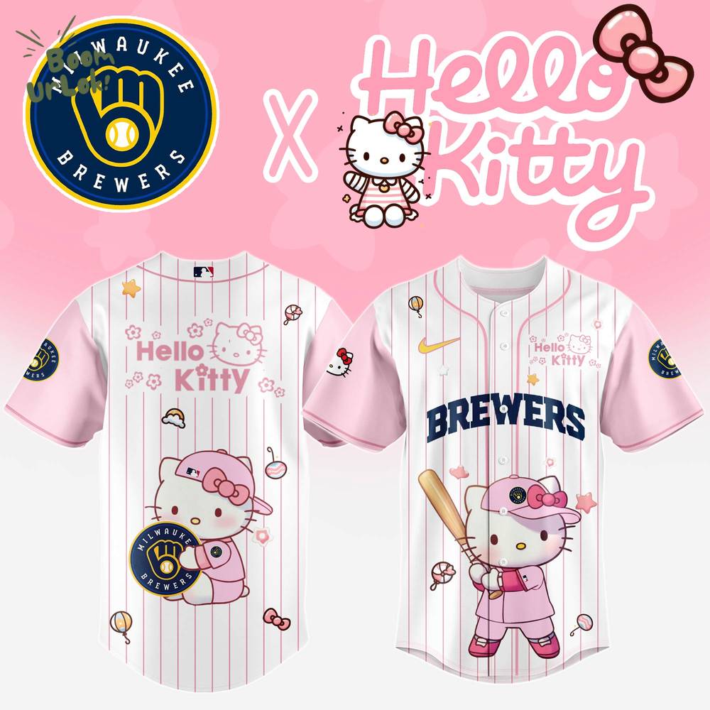 Milwaukee Brewers x Hello Kitty Night 2025 Baseball Jersey Editions Limited Milwaukee Brewers x Hello Kitty Night 2025 Baseball Jersey Editions Limited