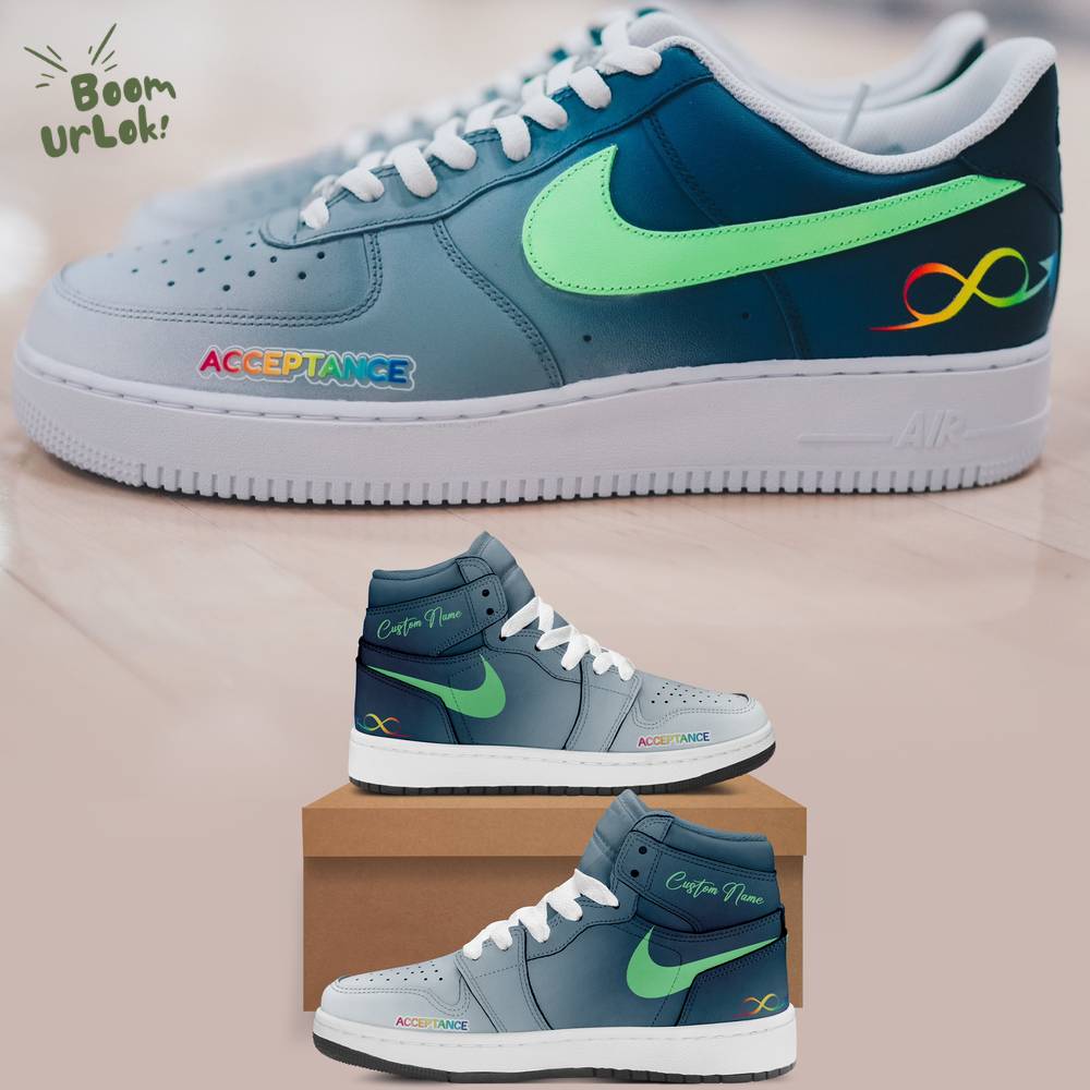 Minnesota Timberwolves Autism Acceptance Month Sneaker AJ 1 Shoes Minnesota Timberwolves Autism Acceptance Month Sneaker AJ 1 Shoes