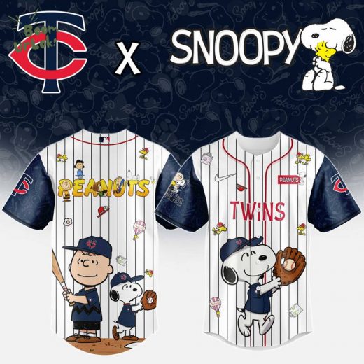 Minnesota Twins MLB “75th Anniversary of Peanuts” Snoopy Special Edition Jersey 2025