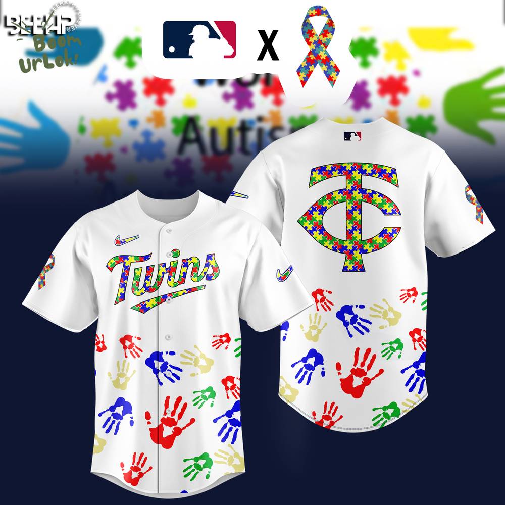Minnesota Twins MLB Autism Awareness Special Edition 2025 baseball Jersey Minnesota Twins MLB Autism Awareness Special Edition 2025 baseball Jersey