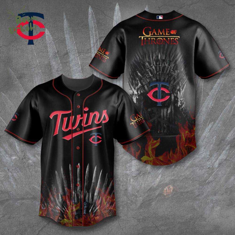 Minnesota Twins x Game of Thrones Baseball Jersey Minnesota Twins x Game of Thrones Baseball Jersey