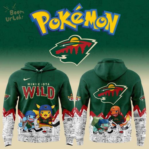 Minnesota Wild x Pokémon New Hoodie
