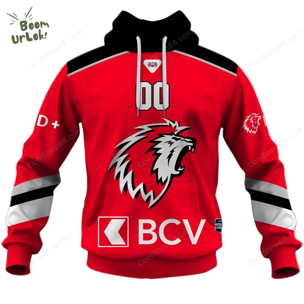 NL Hockey Lausanne HC Home Jersey Style Hoodie NL Hockey Lausanne HC Home Jersey Style Hoodie