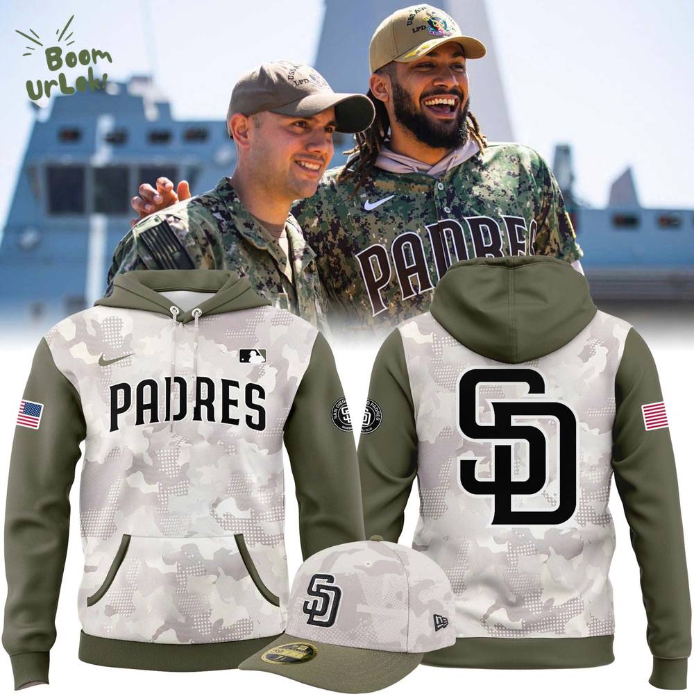 New Beige/Olive 2025 Armed Forces Day San Diego Padres Hoodie New Beige/Olive 2025 Armed Forces Day San Diego Padres Hoodie
